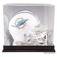 Vitrine de casque en acajou avec miroir arrière des Miami Dolphins (2013-présent)