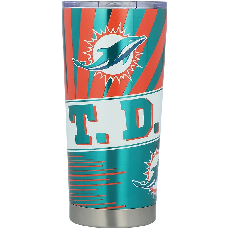 Dauphins de Miami 20 oz. Gobelet mascotte en acier inoxydable