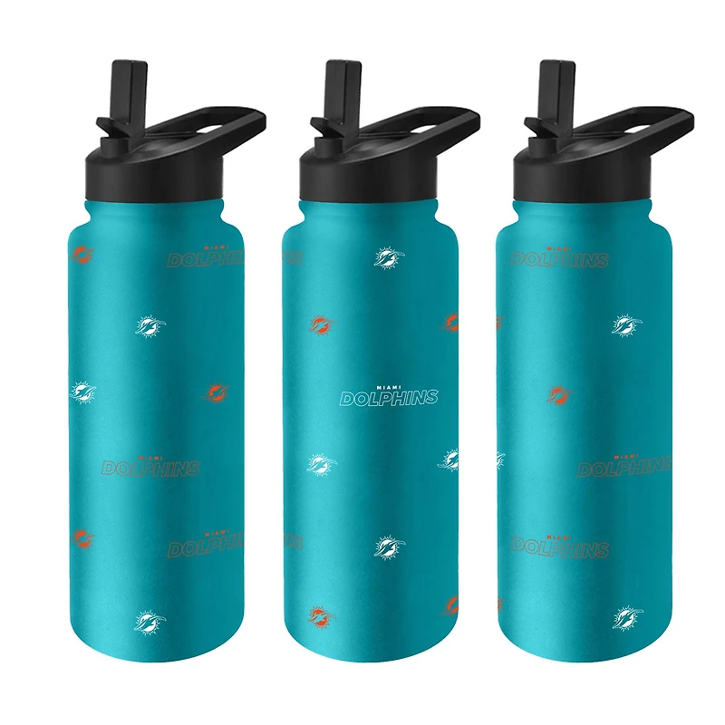 Bouteille de boisson rafraîchissante à boire à répétition des Dolphins de Miami de 34 oz