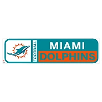 Autocollant mural repositionnable avec logo de l'équipe 90'' x 23'' des dauphins de Miami