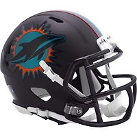 Miami Dolphins Riddell 2025 Rivalries Collection On-Field Alternate Speed Mini Helmet