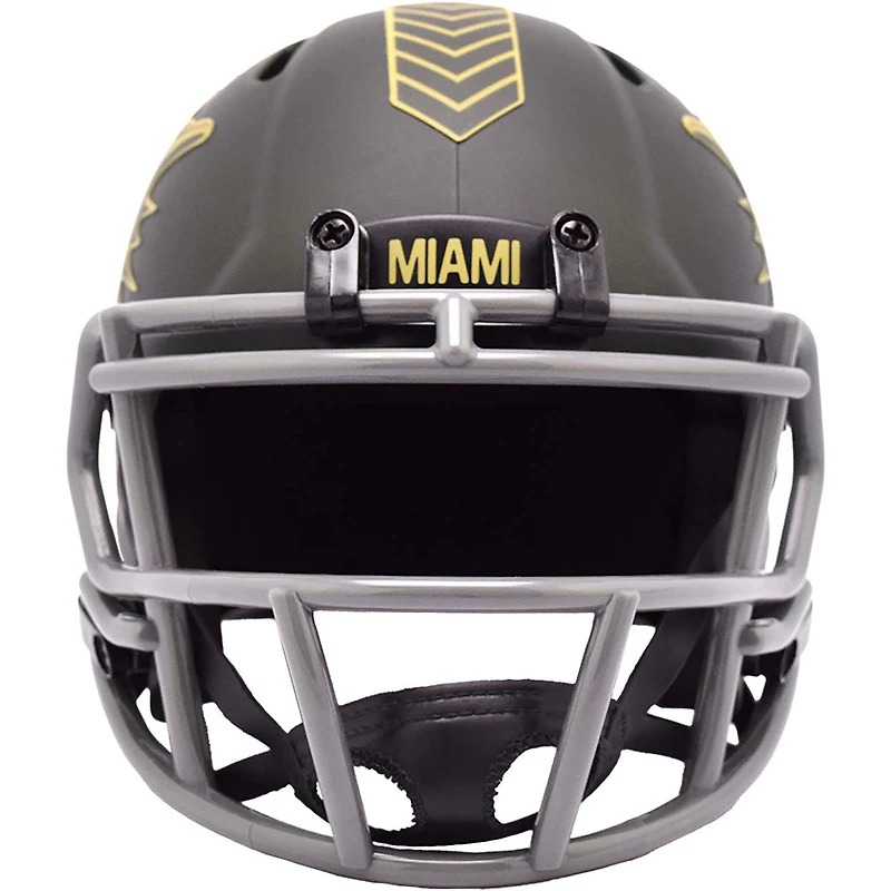 Miami Dolphins Riddell 2025 Salute to Service Speed Mini Helmet