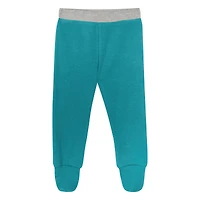 Newborn & Infant Miami Dolphins Little Champ Long Sleeve Bodysuit, Pants Cuffed Knit Hat 3-Piece Set