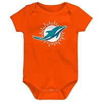 Ensemble de 3 bodies pour nouveau-né et bébé Miami Dolphins Team Starter
