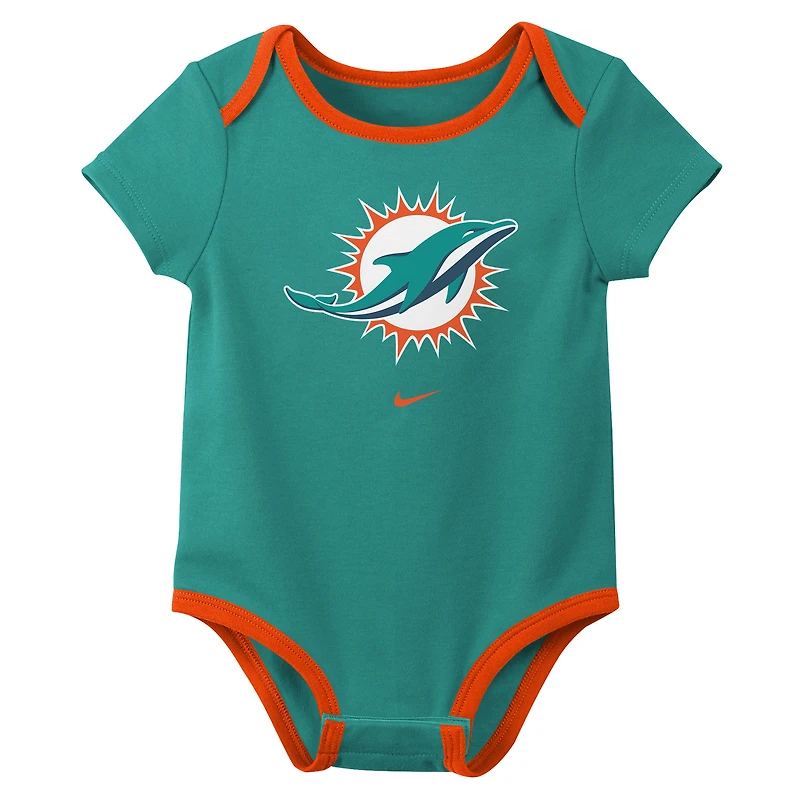 Ensemble trois pièces Nike Miami Dolphins pour nouveau-né et bébé
