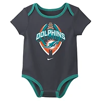 Ensemble trois pièces Nike Miami Dolphins pour nouveau-né et bébé
