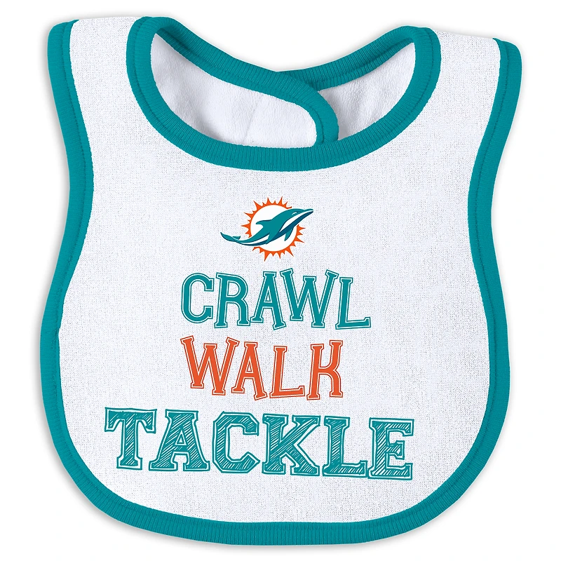 Ensemble de nuit et jeu pour nouveau-nés nourrissons par Erin Andrews Miami Dolphins