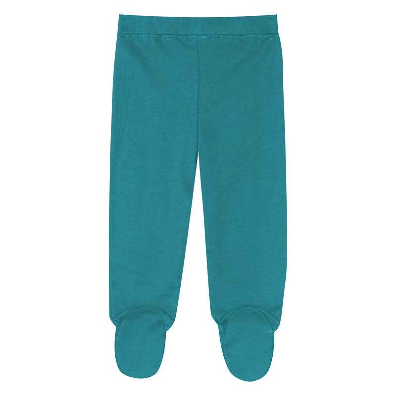 Newborn Outerstuff Aqua Miami Dolphins Little Champ Three-Piece Long Sleeve Bodysuit, Pants and Cuffed Hat Set