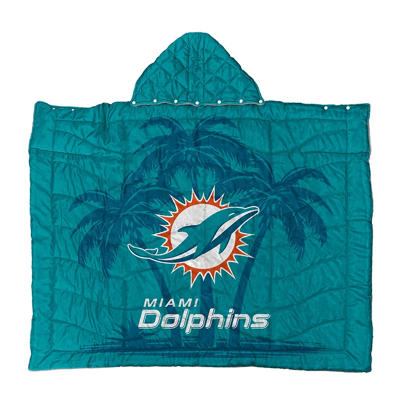 Cape de héros portable Pegasus Miami Dolphins 54" x 70"