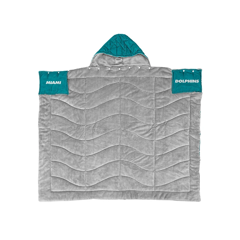 Cape de héros portable Pegasus Miami Dolphins 54" x 70"