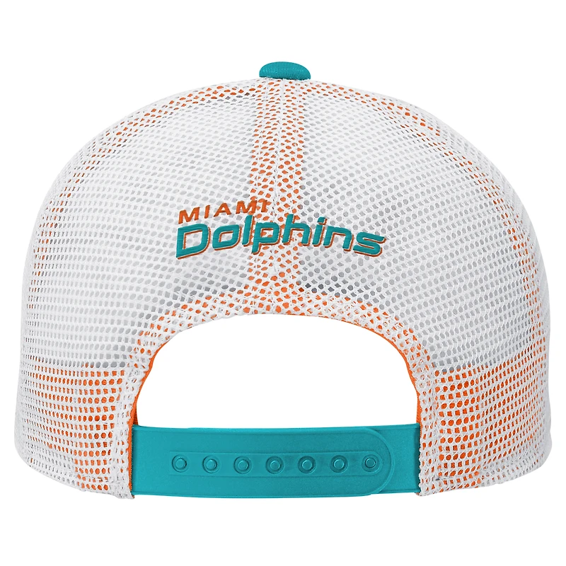 Preschool Aqua Miami Dolphins Core Lockup Trucker Adjustable hat