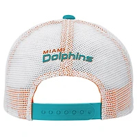 Preschool Aqua Miami Dolphins Core Lockup Trucker Adjustable hat