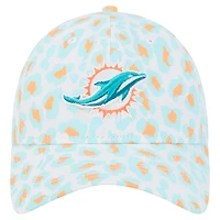 Casquette ajustable Active Leopard 9TWENTY des Miami Dolphins de New Era pour enfants d'âge préscolaire