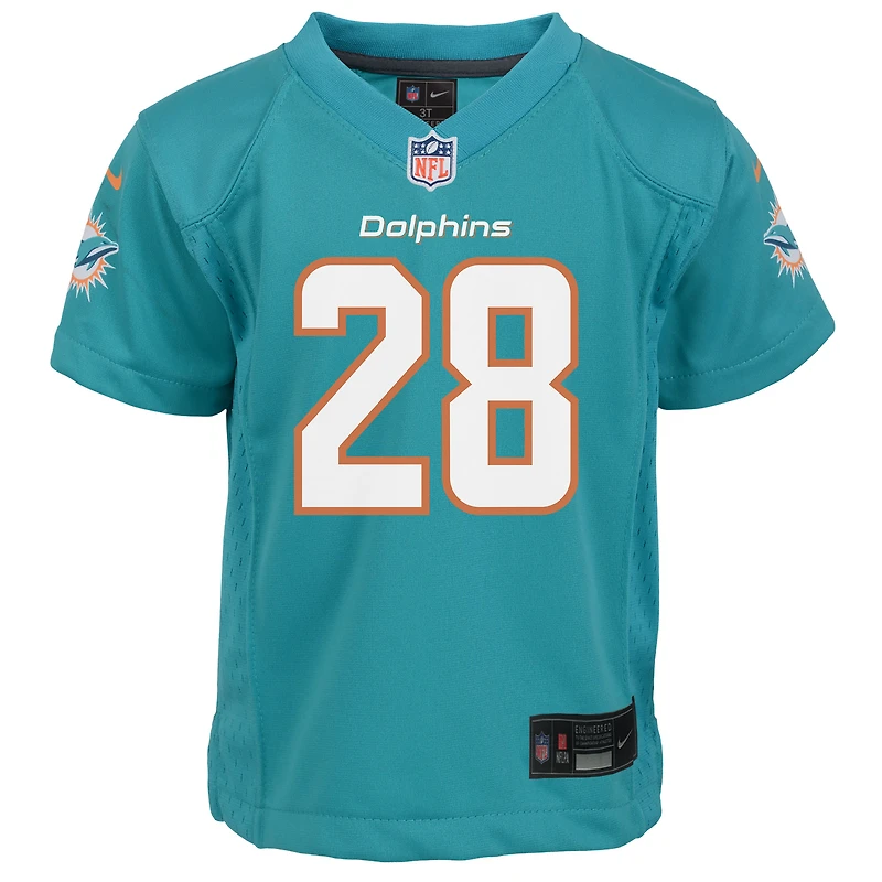 Preschool Nike De’Von Achane Aqua Miami Dolphins Team Game Jersey