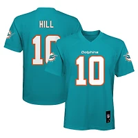 Maillot de joueur réplique des Dolphins Miami Aqua Tyreek Hill pour enfants d'âge préscolaire