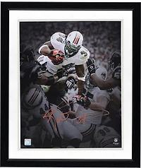 Ricky Williams Miami Dolphins Autographed 16" x 20" Touchdown Leap Spotlight Photograph