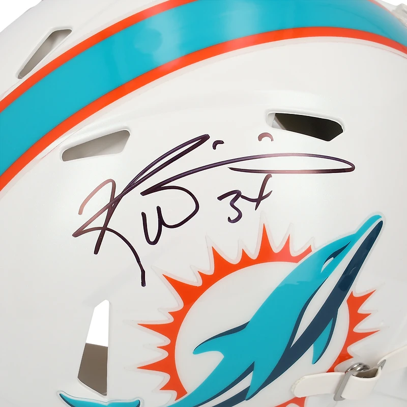 Casque authentique Riddell Speed ​​autographié par Ricky Williams des Miami Dolphins