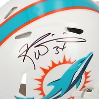 Casque authentique Riddell Speed ​​autographié par Ricky Williams des Miami Dolphins