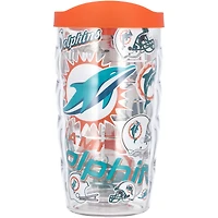 Gobelet Tervis Miami Dolphins 10 oz, motif ondulé classique