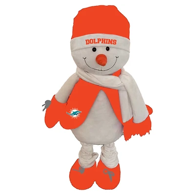 The Memory Company Mascotte de bonhomme de neige givré des Dolphins de Miami 17"