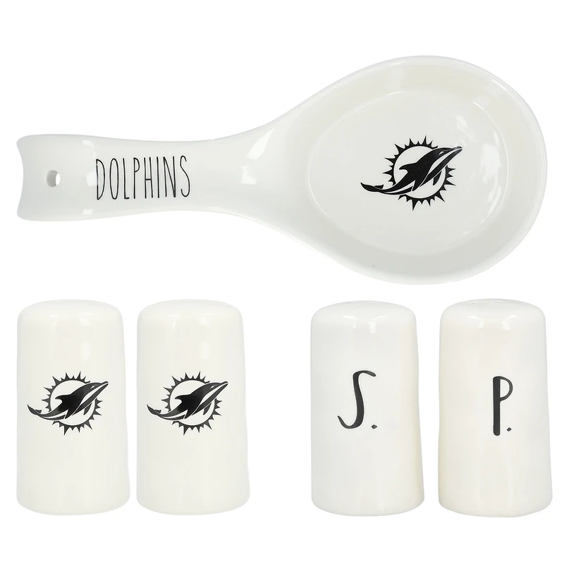 The Memory Company Miami Dolphins Coffret cadeau de cuisine artisanale 3 pièces