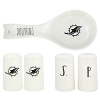 The Memory Company Miami Dolphins Coffret cadeau de cuisine artisanale 3 pièces