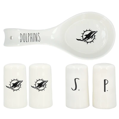 The Memory Company Miami Dolphins Coffret cadeau de cuisine artisanale 3 pièces