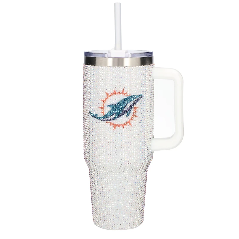 Verre à bière Bling Colossal de 40 oz des Dolphins de Miami de The Memory Company
