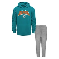 Ensemble sweat à capuche et pantalon de survêtement en polaire Dynamic Duo pour tout-petits des Miami Dolphins