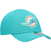 Casquette ajustable Main 9FORTY Aqua Miami Dolphins de New Era pour tout-petit