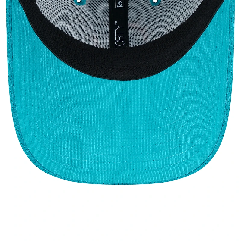 Casquette ajustable Main 9FORTY Aqua Miami Dolphins de New Era pour tout-petit