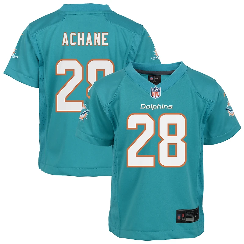 Toddler Nike De’Von Achane Aqua Miami Dolphins Game Jersey