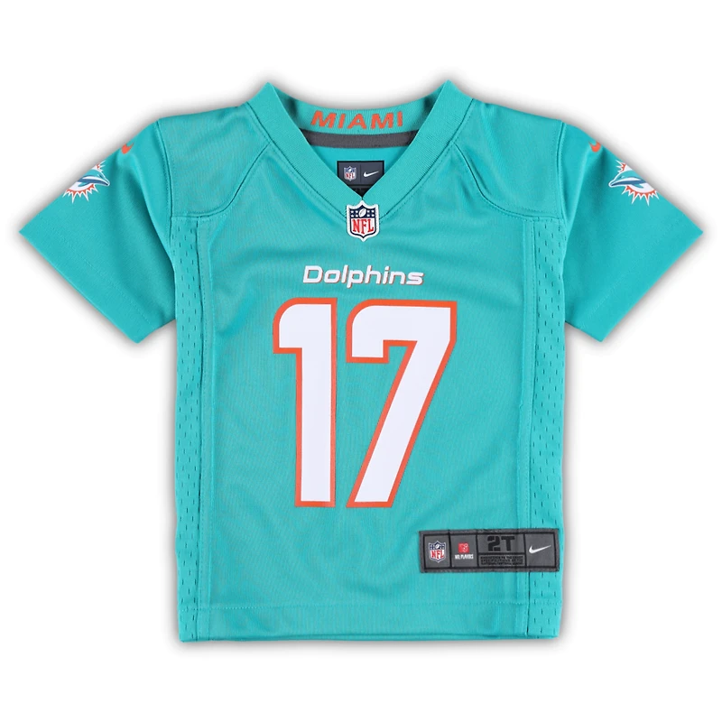 Toddler Nike Jaylen Waddle Aqua Miami Dolphins Game Jersey