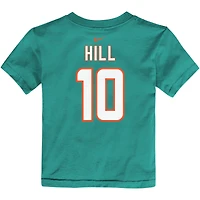 Toddler Nike Tyreek Hill Aqua Miami Dolphins Player Name & Number T-Shirt