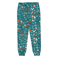 Toddler Outerstuff Aqua Miami Dolphins Chestnut Holiday Sleep Set