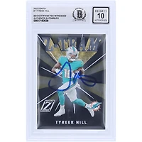Tyreek Hill Miami Dolphins Autographed 2022 Panini Zenith Z-Team #ZT-7 Beckett Fanatics Witnessed Authenticated 10 Card