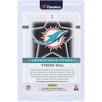 Tyreek Hill Miami Dolphins Autographed 2023 Panini Impeccable Impeccable Stars #9 #6/25 Card