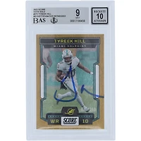 Tyreek Hill Miami Dolphins Autographed 2023 Panini Score Dots Gold #273 #/210 Beckett Fanatics Witnessed Authenticated 9/10 Card
