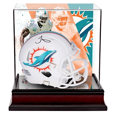 Tyreek Hill Miami Dolphins Autographed Riddell Speed Mini Helmet with Deluxe Mini Helmet Case