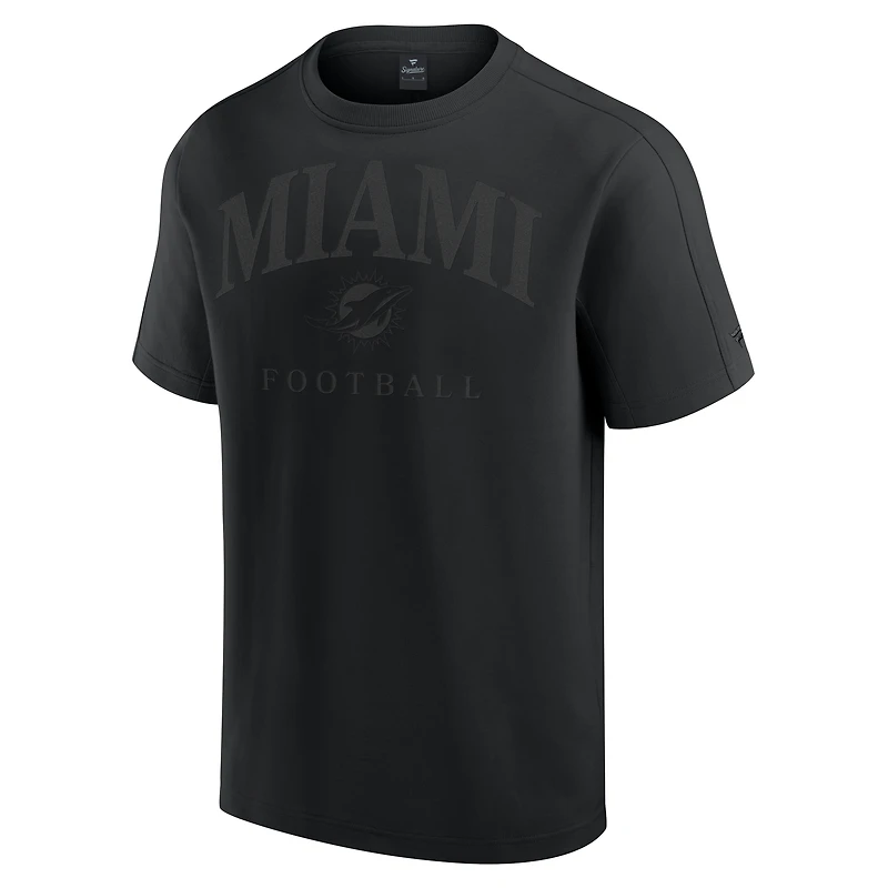 Unisex Fanatics Black Miami Dolphins Elements Flex Tri-Blend T-Shirt