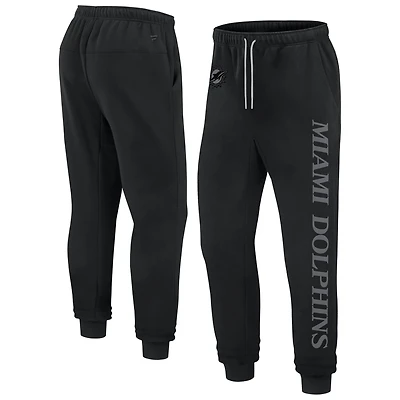Pantalon de jogging unisexe en polaire Fanatics noir Miami Dolphins Elements Phenom