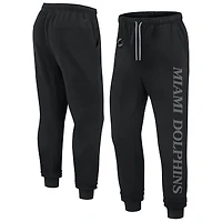 Pantalon de jogging unisexe en polaire Fanatics noir Miami Dolphins Elements Phenom