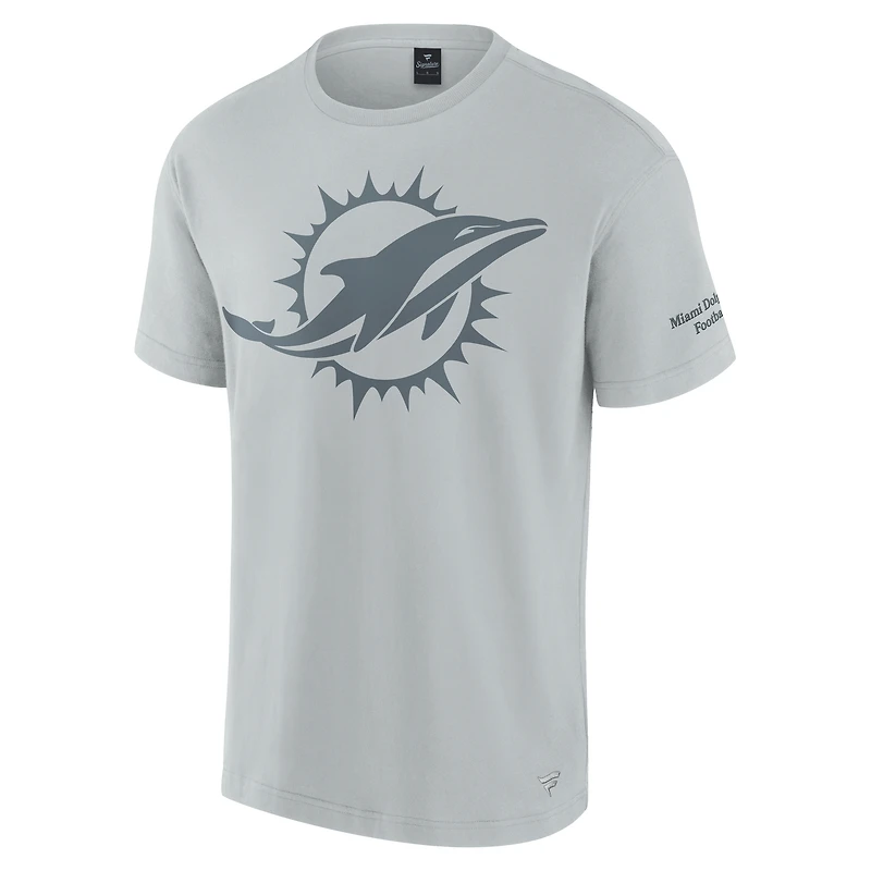 Unisex Fanatics  Gray Miami Dolphins Elements Iconic T-Shirt