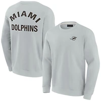 Sweat-shirt unisexe Fanatics gris ultra doux des Miami Dolphins Elements
