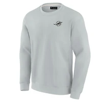 Sweat-shirt unisexe Fanatics gris ultra doux des Miami Dolphins Elements