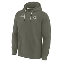 Unisex Fanatics Olive Miami Dolphins Elements Super Soft Fleece Pullover Hoodie