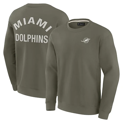 Sweat-shirt unisexe Fanatics Olive Miami Dolphins Elements ultra doux