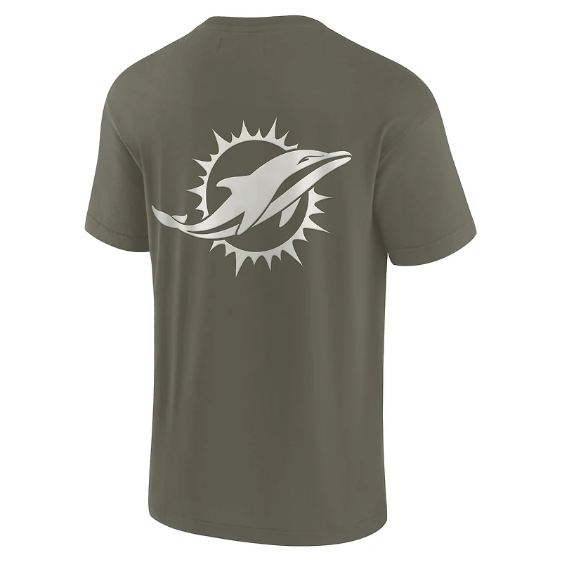 Unisex Fanatics Olive Miami Dolphins Elements Super Soft Short Sleeve T-Shirt