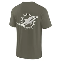 Unisex Fanatics Olive Miami Dolphins Elements Super Soft Short Sleeve T-Shirt