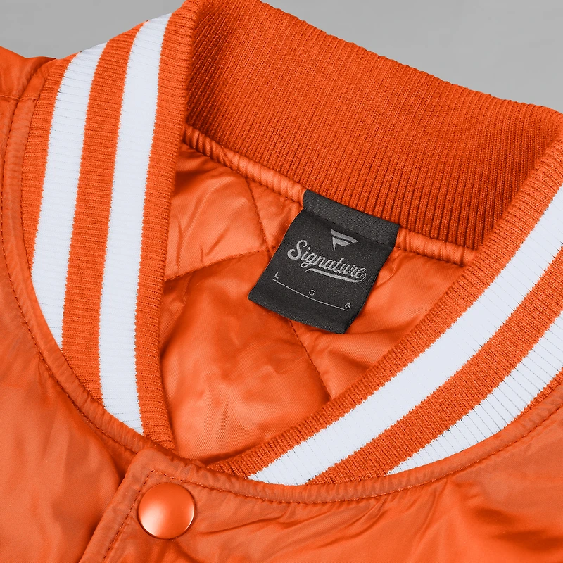 Veste unisexe Fanatics Orange Miami Dolphins Elements Elite à boutons-pression